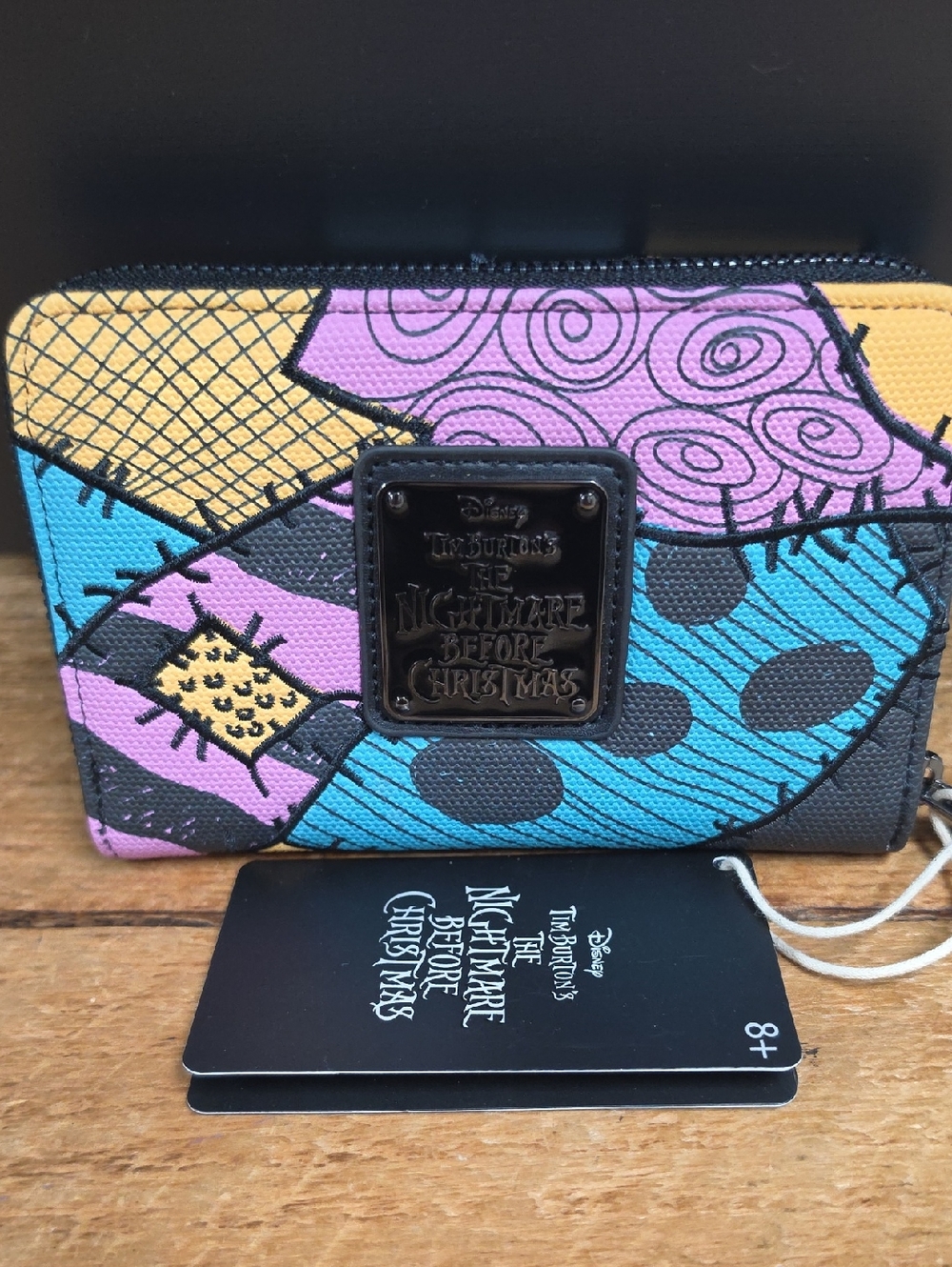 The Nightmare Before Christmas Patchwork Zip Wallet - Multicolor